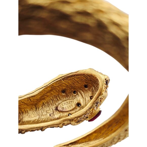 Kenneth Lane NOS Vintage Jeweled Snake Bangle Bracelet (A8759) - Picture 5 of 6